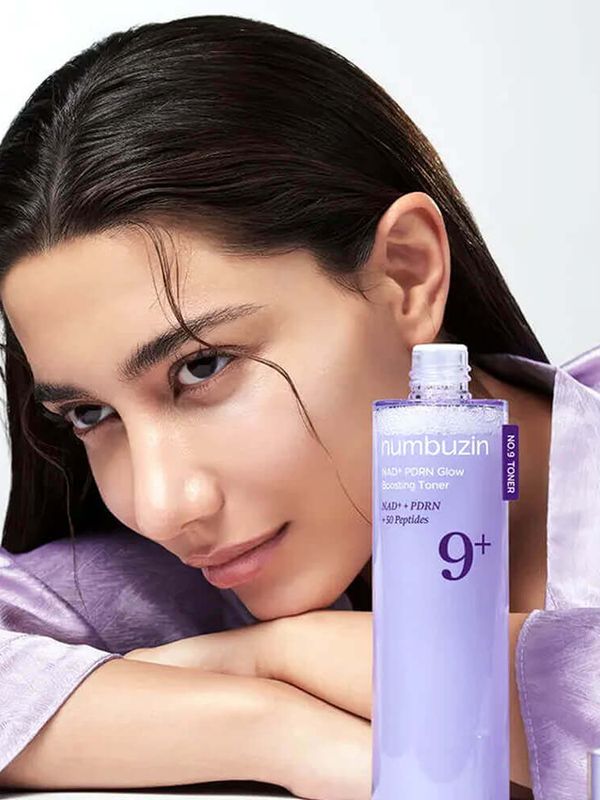 Тонер-бустер пептидный с PDRN с эффектом сияния | Numbuzin No.9 NAD+ PDRN Glow Boosting Toner, 150ml