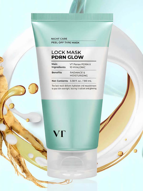 Ночная маска-плёнка для увлажнения и сияния кожи с ПДРН VT Cosmetics PDRN Glow Lock Mask, 100 мл