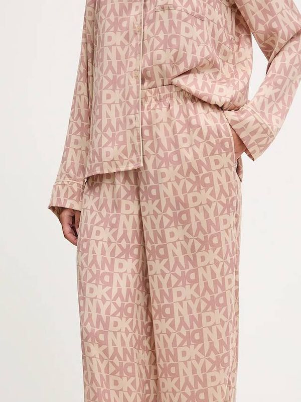 Пижама и рубашка DKNY🌸 песочная, летящая ткань