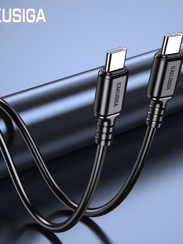 Кабель Kakusiga KSC-982 Type-C / Type-C 3А 60W черный 1 м