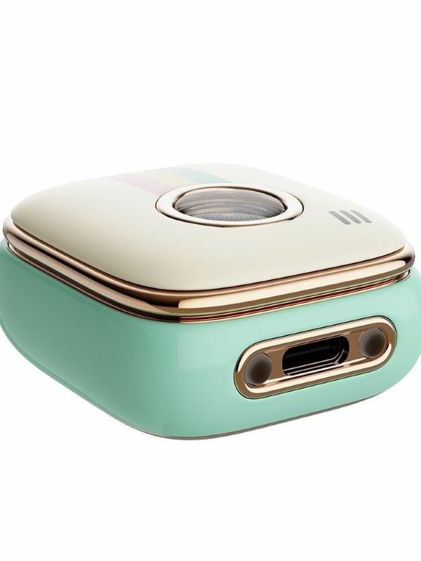 Беспроводные наушники TWS Rock Retro Style Camera бирюзовые