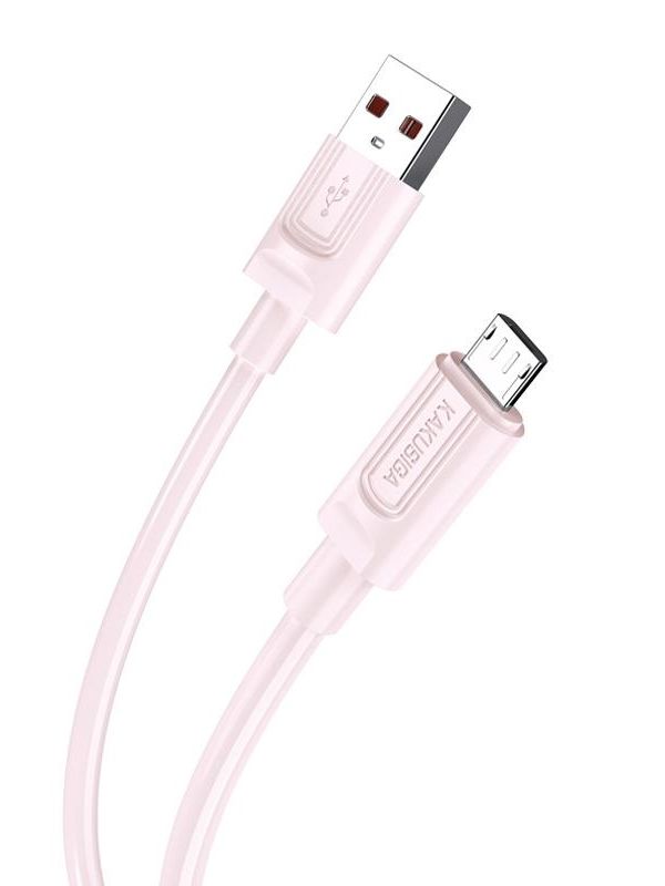 Кабель Kakusiga KSC-963 Micro USB 3A силиконовый розовый 1 м