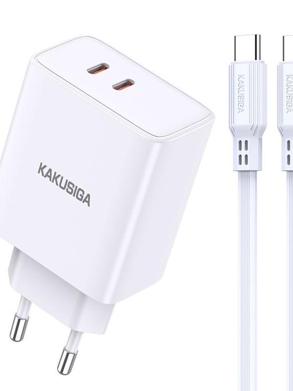 Зарядное устройство Kakusiga KSC-923 PD40W 3А с Type-C белое