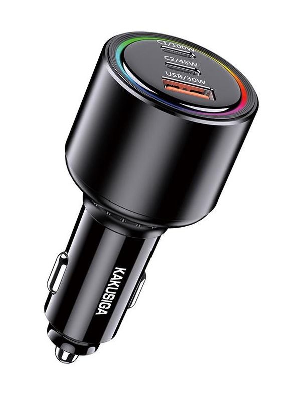 Автомобильная зарядка Kakusiga KSC-1171 PD175W+QC3.0 3А черная