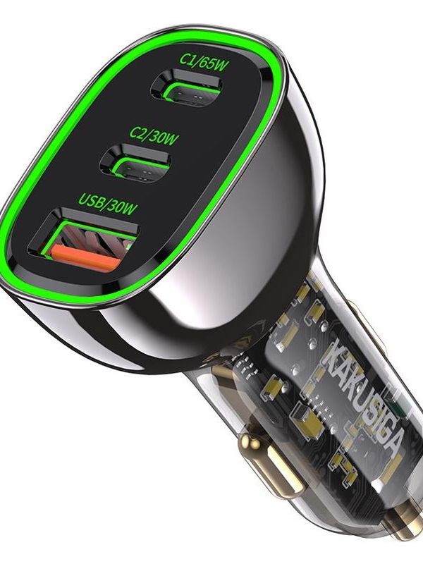 Автомобильная зарядка Kakusiga KSC-1056 PD95W+QC3.0 3А черное