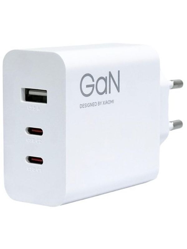 Зарядное устройство Xiaomi GaN PD90W+QC3.0 3А с 2Type-C белое