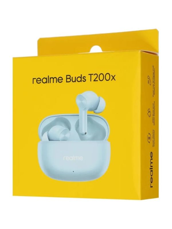 Беспроводные наушники TWS Realme Buds T200x голубые