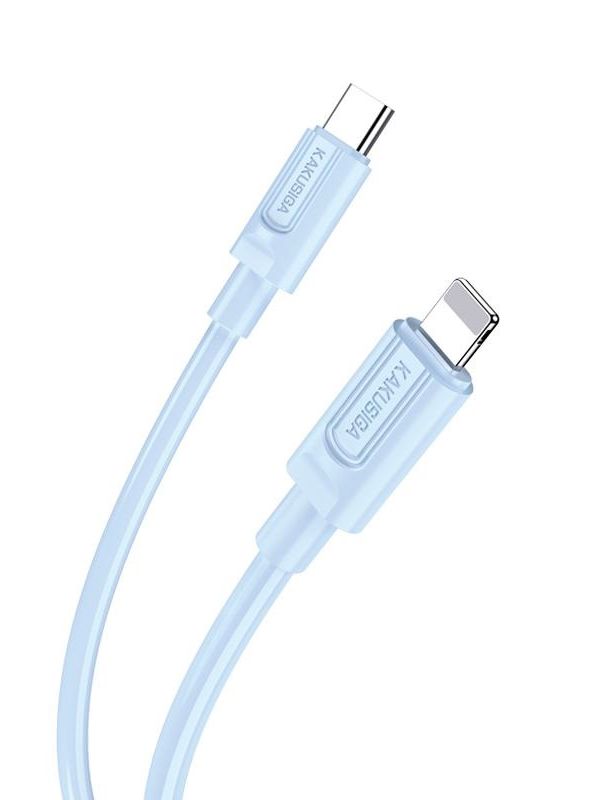 Кабель Kakusiga KSC-963 Type-C / Lightning 3А 20W силиконовый голубой 1 м