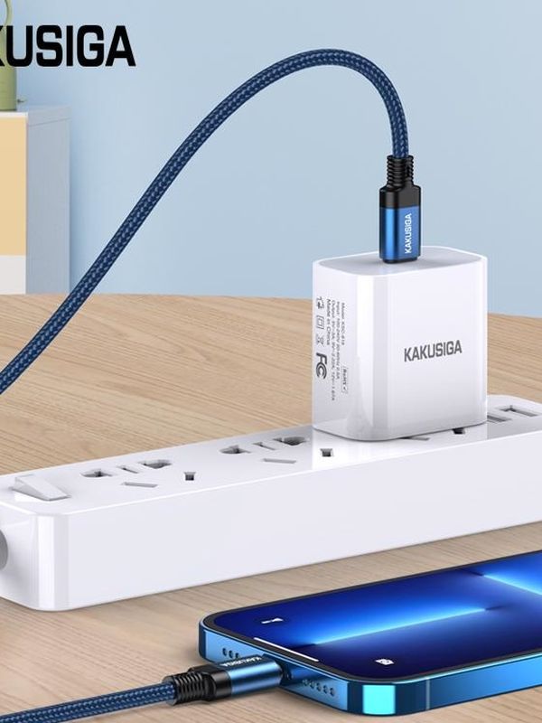 Кабель Kakusiga KSC-970 Type-C / Lightning 3А PD27W синий 1 м