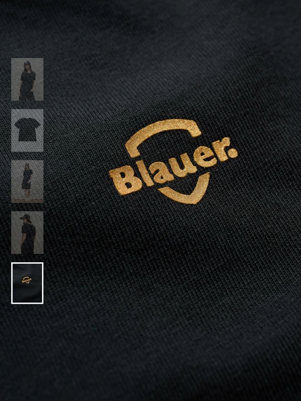 Футболка черная с лого Blauer