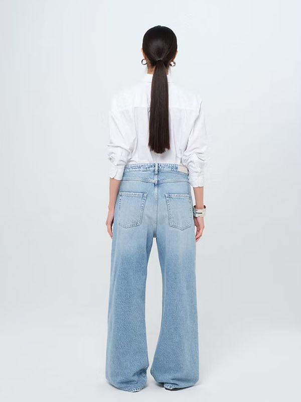 Джинсы голубые палаццо Debby Icon Denim