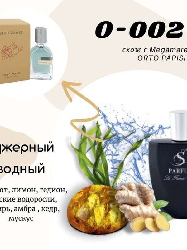 O-2 "SEA ABYSS" unisex схож с Orto Parisi Megamare MEMO