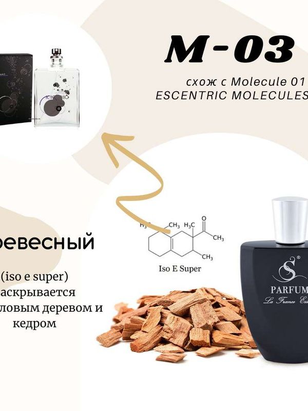 М-3 "PARTICLE 01" unisex схож с Molecule 01 ESCENTRIC MOLECULES
