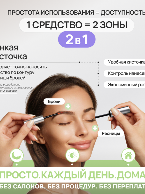 Спасатель роста ресниц и бровей