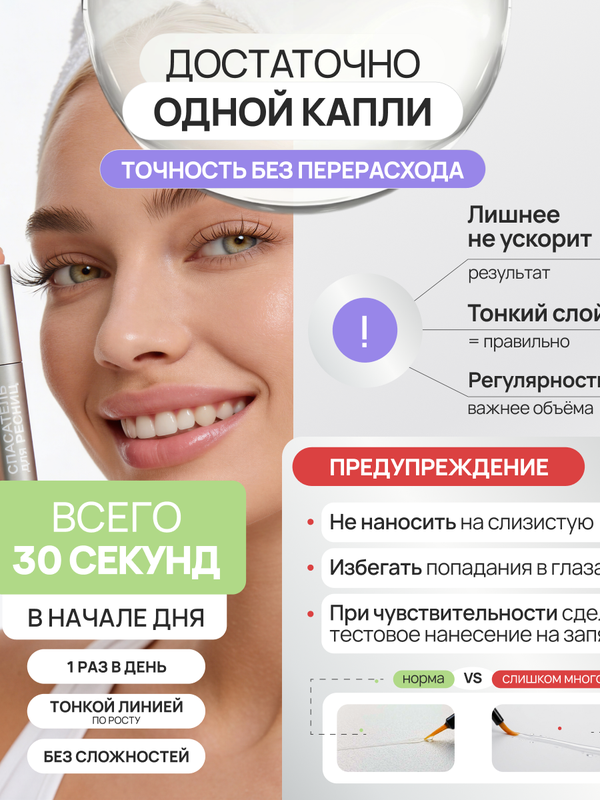 Спасатель роста ресниц и бровей