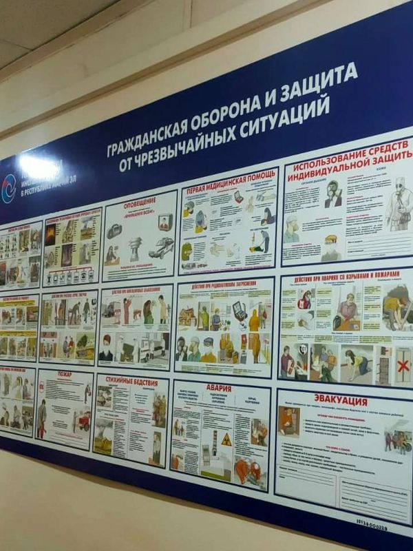 Стенд ГО и ЧС 1000х800 мм