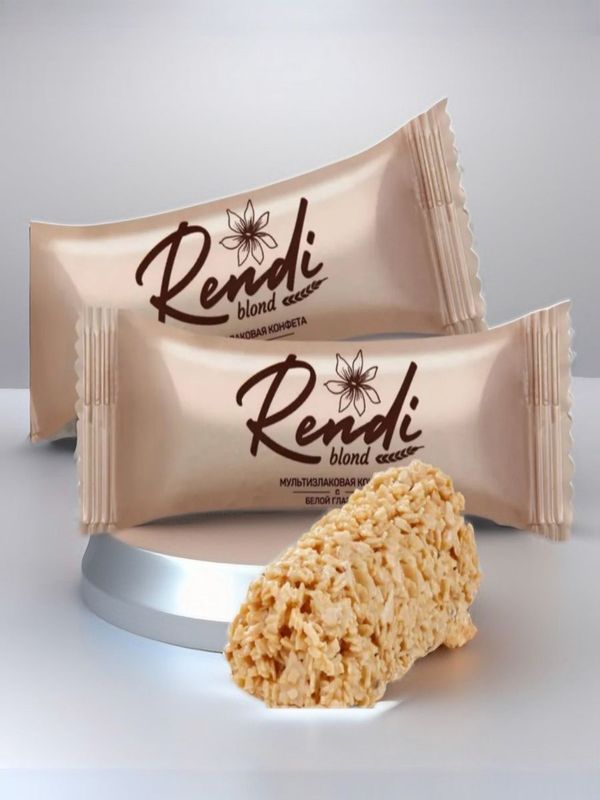 Конфеты мультизлаковые Rendi в белом шоколаде, 4 кг