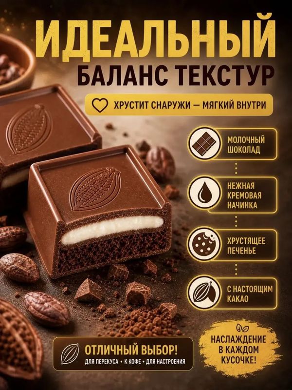 Конфеты шоколадные с печеньем CHOCO BREAK, 2 кг