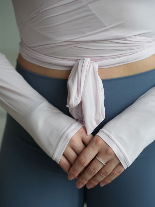 Лонгслив Wrap Easy, розовый