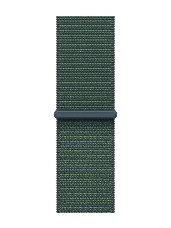 Apple Watch SE 2024 44mm Starlight Aluminum Case with Lake Green Sport Loop