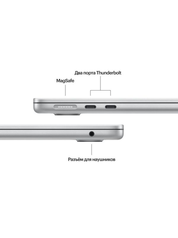 Ноутбук Apple MacBook Air 13 (M5, 10C CPU/10C GPU, 2026), 24 ГБ, 1 ТБ SSD, Silver (серебристый) MDH9