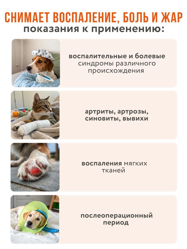Мелоксигард 2 мг противовоспалительное, жаропонижающее и болеутоляющее средство для собак со вкусом мяса (Neoterica),10таб Мелоксикам