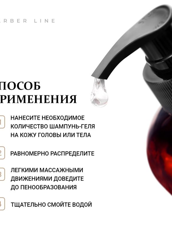 Подарочный набор для мужчин, Шампунь-гель для тела 2 в 1 Leather 500 мл и Кондиционер для волос Leather 300 мл