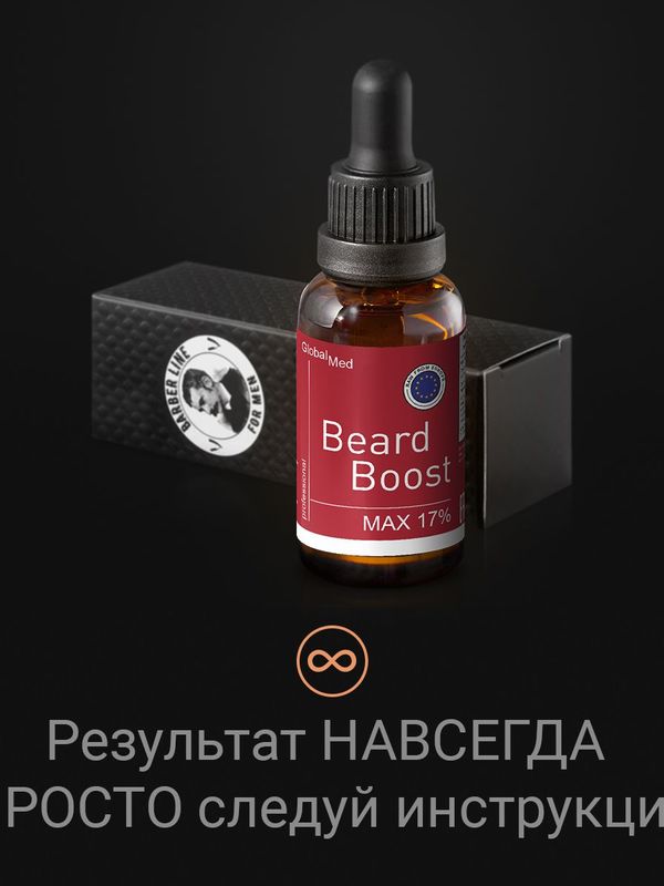 Лосьон для роста бороды, Barber line, средство для роста бороды 17%