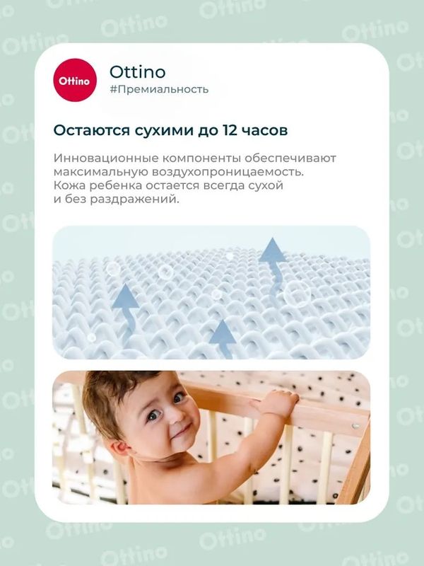 Трусики OTTINO размер XXL (15+ кг) 34 шт Q-форма