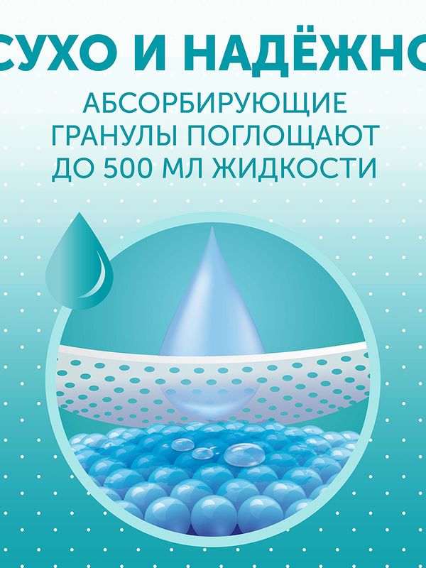 Пеленки впитывающие одноразовые 60*40 Hot Wind 7 шт LOVULAR (0+)
