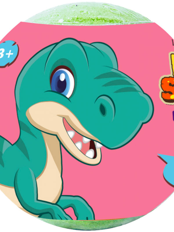 Шар бурлящий для ванны с игрушкой Dinosaurs 130 гр L'Cosmetics (3г+)