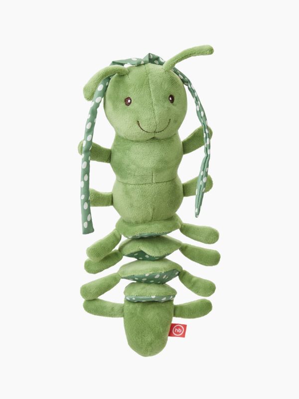 Подвесная игрушка-растяжка с вибрацией Гусеничка (green) Happy baby (0+)