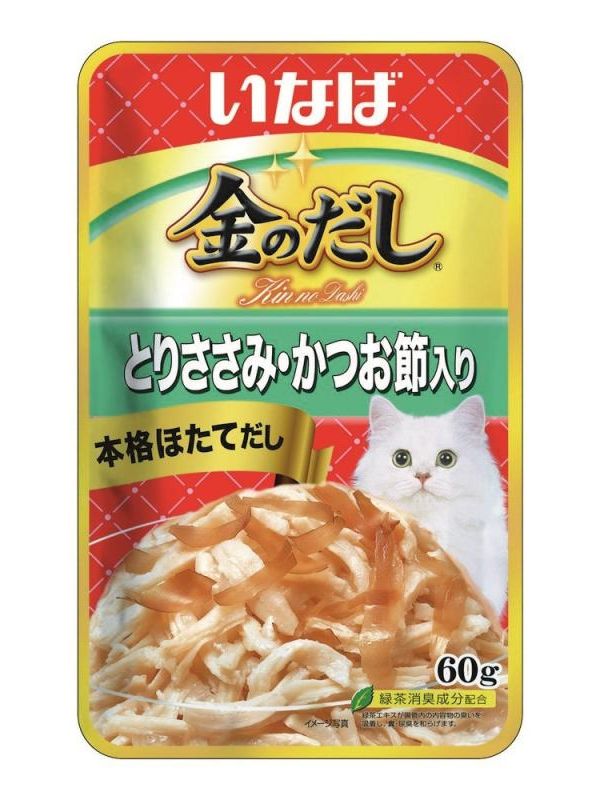 INABA КИННОДАСИ влажный корм 60г для кошек пауч