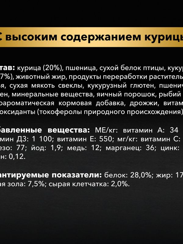 Проплан для взрослых собак мелких и карликовых пород с курицей, 0,7 кг