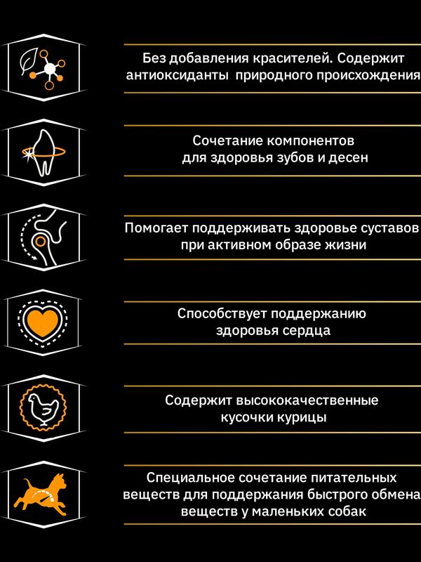 Проплан для взрослых собак мелких и карликовых пород с курицей, 0,7 кг
