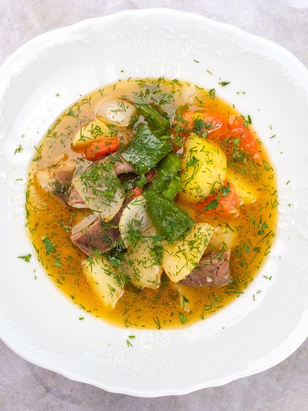 Рагу из баранины с овощами