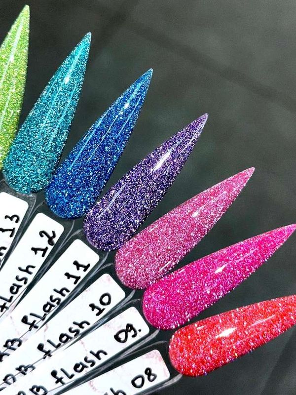 Гель-лак светоотражающий Glitter Flash 11мл ТМ Serebro в ассортименте