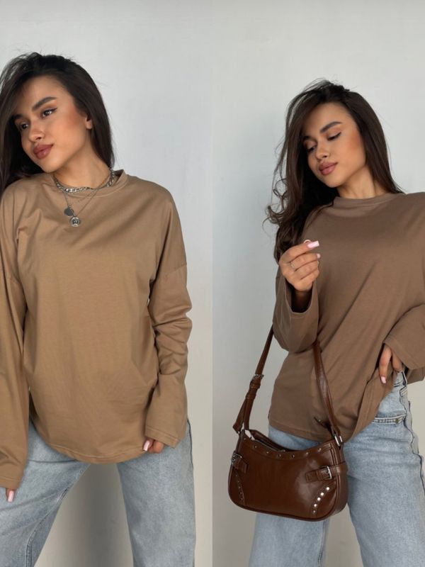 Лонгслив SHOPDAANNA oversizе (ткань фуллайкра) 72455115