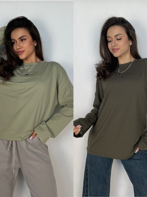 Лонгслив SHOPDAANNA oversizе (ткань фуллайкра) 72455115