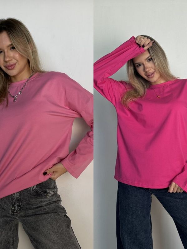 Лонгслив SHOPDAANNA oversizе (ткань фуллайкра) 72455115