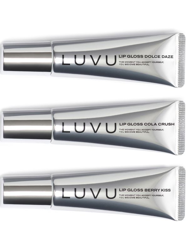 LUVU LIP TRIO: DOLCE DAZE, COLA CRUSH, BERRY KISS