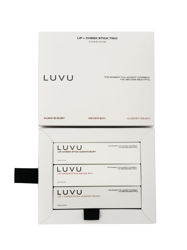 LUVU НАБОР LIP+CHEEK TRIO