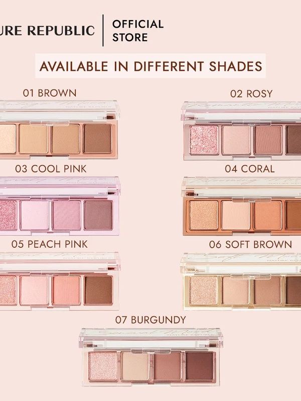 NATURE REPUBLIC Палетка теней для век Daily Basic Palette 07 Burgundy