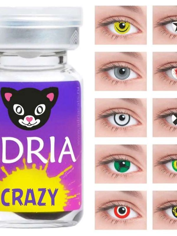 Adria Crazy для светлых и тёмных глаз (1 флакон - 1 линза)