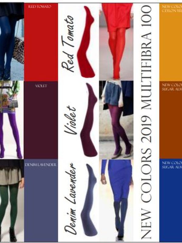 Teatro Multifibra 100 DEN Color (цвета: лавандовый, бордовый, тем. фиолетовый)