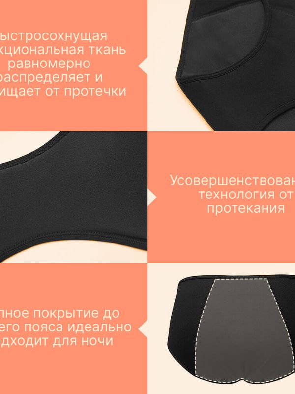 Менструальные трусы Besophli LY 903  Yoo Time (защита  5 капель)
