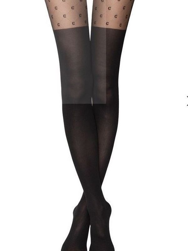 Conte Couture 50 DEN (с имитацией гольфинов и рисунком «ромбы»)