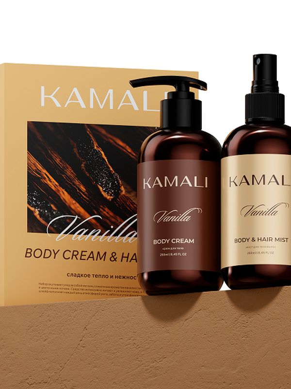 Набор из крема для тела и миста для тела и волос Vanilla Kamali
