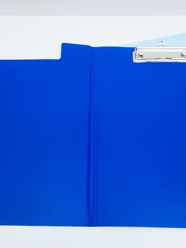Папка - планшет с зажимом А4 пластик, синий OfficeSpace кк 4234