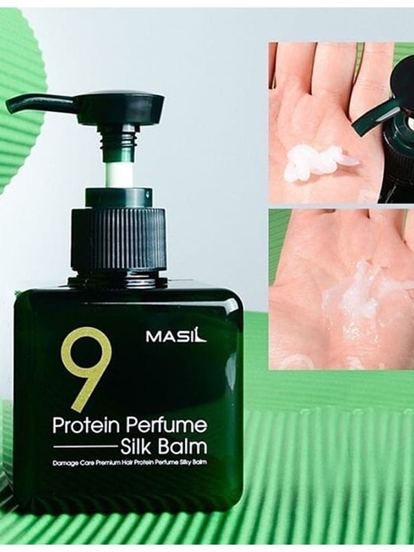 Несмываемый бальзам для поврежденных волос MASIL 9PROTEIN PERFUME SILK BALM, 180мл